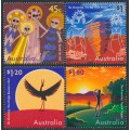 AUSTRALIA - 1997 45c to $1.80 The Dreaming set of 4, MNH – SG # 1704-1707