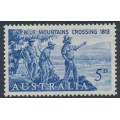AUSTRALIA - 1963 5d blue Crossing of the Blue Mountains, MNH – SG # 352