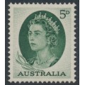 AUSTRALIA - 1963 5d deep green QEII, MNH – SG # 354