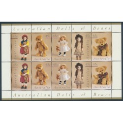 AUSTRALIA - 1997 Dolls & Bears sheetlet of 10, MNH – SG # 1693a
