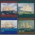 AUSTRALIA - 1998 45c to $1.20 Ship Paintings set of 4, MNH – SG # 1727-1730
