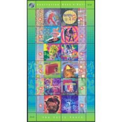 AUSTRALIA - 1998 45c Australian Rock & Roll sheetlet of 12, MNH – SG # 1770a