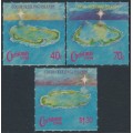 COCOS ISLANDS - 1990 40c to $1.30 Christmas set of 3, MNH – SG # 231-233