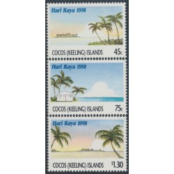 COCOS ISLANDS - 1991 45c to $1.30 Hari Raya Festival set of 3, MNH – SG # 244-246