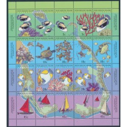 COCOS ISLANDS - 1994 Transfer of Postal Service sheetlet of 20, MNH – SG # 296a