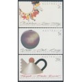 AUSTRALIA - 1988 2c to 39c Crafts booklet stamps set of 3, MNH – SG # 1158-1160 AUSTRALIA - 1988 2c to 39c Crafts booklet stamps set of 3, MNH – SG # 1158-1160
