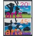 AUSTRALIA - 1996 20c & 45c Arts Council booklet stamps set of 2, perf. 14, MNH – SG # 1643-1644 AUSTRALIA - 1996 20c & 45c Arts Council booklet stamps set of 2, perf. 14, MNH – SG # 1643-1644