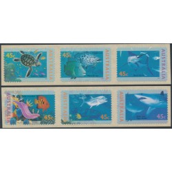 AUSTRALIA - 1995 45c Marine Life self-adhesive set of 6, MNH – SG # 1563-1568