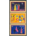 AUSTRALIA - 1998 40c to $1 Christmas set of 3, MNH – SG # 1832-1834