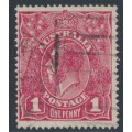 AUSTRALIA - 1918 1d lilac-rose KGV (shade = G70½), used – ACSC # 72KA AUSTRALIA - 1918 1d lilac-rose KGV (shade = G70½), used – ACSC # 72KA