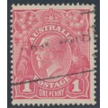 AUSTRALIA - 1918 1d rose-pink KGV (shade = G28), used – ACSC # 71T AUSTRALIA - 1918 1d rose-pink KGV (shade = G28), used – ACSC # 71T