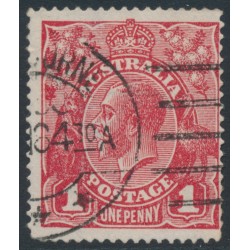 AUSTRALIA - 1918 1d brownish red (die III) KGV (G112), used – ACSC # 75D