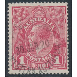 AUSTRALIA - 1919 1d pale carmine-rose KGV (LM watermark, G106), used – ACSC # 74C