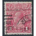 AUSTRALIA - 1918 1d carmine-pink KGV (shade = G29), die II, used – ACSC # 71U(1)i AUSTRALIA - 1918 1d carmine-pink KGV (shade = G29), die II, used – ACSC # 71U(1)i
