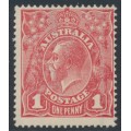 AUSTRALIA - 1915 1d reddish pink KGV (shade = G15), MNH – ACSC # 71F AUSTRALIA - 1915 1d reddish pink KGV (shade = G15), MNH – ACSC # 71F
