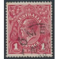 AUSTRALIA - 1918 1d deep carmine-red KGV (G77), die II, used – ACSC # 72R(1)i AUSTRALIA - 1918 1d deep carmine-red KGV (G77), die II, used – ACSC # 72R(1)i