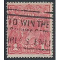 AUSTRALIA - 1918 1d pink KGV (shade = G66), used – ACSC # 72G AUSTRALIA - 1918 1d pink KGV (shade = G66), used – ACSC # 72G