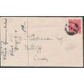 AUSTRALIA - 1918 1d deep red KGV die III (shade = G110), on cover – ACSC # 75C AUSTRALIA - 1918 1d deep red KGV die III (shade = G110), on cover – ACSC # 75C