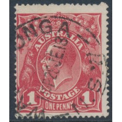 AUSTRALIA - 1918 1d red KGV (G32), 'PENAVY' [III/23], used – ACSC # 71W(2)d