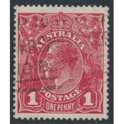 AUSTRALIA - 1918 1d red KGV (G73), 'PENAVY' [III/23], used – ACSC # 72P(2)d