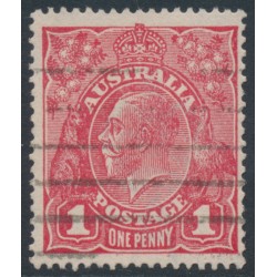 AUSTRALIA - 1917 1d red KGV (G63), 'RA joined' [VII/60], used – ACSC # 72D(4)j