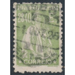 PORTUGAL - 1926 2.40E pale olive Ceres, perf. 12:11½, used – Michel # 293