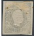 PORTUGAL - 1866 5R black King Luis I, imperforate, MH – Michel # 17