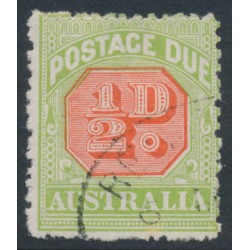 AUSTRALIA - 1913 ½d red/green Postage Due, perf. 12½, crown A watermark, used – SG # D76