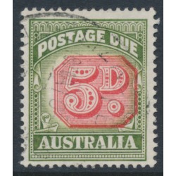 AUSTRALIA - 1958 5d red/green Postage Due, die I, no watermark, used – SG # D136