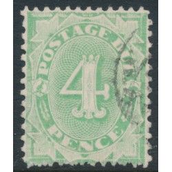 AUSTRALIA - 1903 4d emerald Postage Due, perf. 12:11, upright watermark, used – SG # D26w