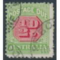 AUSTRALIA - 1914 ½d rose-red/green Postage Due, upright watermark, used – SG # D77