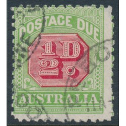 AUSTRALIA - 1914 ½d rose-red/green Postage Due, upright watermark, used – SG # D77 AUSTRALIA - 1914 ½d rose-red/green Postage Due, upright watermark, used – SG # D77
