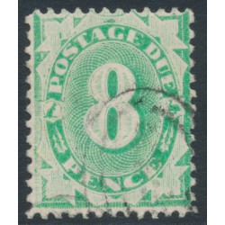 AUSTRALIA - 1904 8d emerald Postage Due, perf. 12:11, inverted watermark, used – SG # D29