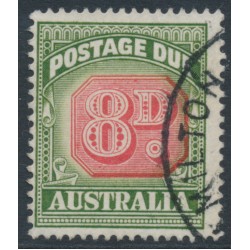 AUSTRALIA - 1958 8d red/green Postage Due, no watermark, used – SG # D138