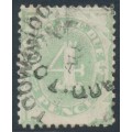 AUSTRALIA - 1902 4d emerald Postage Due, blank base, perf. 12:11½, used – SG # D5w AUSTRALIA - 1902 4d emerald Postage Due, blank base, perf. 12:11½, used – SG # D5w