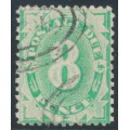 AUSTRALIA - 1904 8d emerald Postage Due, perf. 12:11, inverted watermark, used – SG # D29 AUSTRALIA - 1904 8d emerald Postage Due, perf. 12:11, inverted watermark, used – SG # D29
