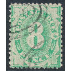 AUSTRALIA - 1904 8d emerald Postage Due, perf. 12:11, inverted watermark, used – SG # D29