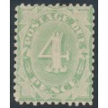 AUSTRALIA - 1903 4d dull green Postage Due, perf. 11:11, upright watermark, MH – SG # D38w AUSTRALIA - 1903 4d dull green Postage Due, perf. 11:11, upright watermark, MH – SG # D38w