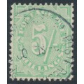 AUSTRALIA - 1908 5/- dull green Postage Due, perf. 11½:11, crown A watermark, used – SG # D59 AUSTRALIA - 1908 5/- dull green Postage Due, perf. 11½:11, crown A watermark, used – SG # D59