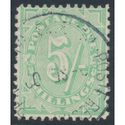 AUSTRALIA - 1908 5/- dull green Postage Due, perf. 11½:11, crown A watermark, used – SG # D59