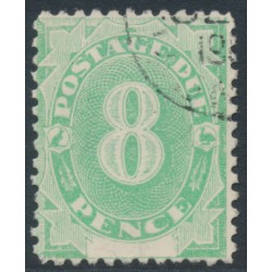 AUSTRALIA - 1902 8d emerald Postage Due, blank base, perf. 12:12, used – SG # D7