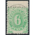 AUSTRALIA - 1902 6d emerald Postage Due, blank base, perf. 12:12, CTO – SG # D6w AUSTRALIA - 1902 6d emerald Postage Due, blank base, perf. 12:12, CTO – SG # D6w