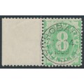 AUSTRALIA - 1902 8d emerald Postage Due, blank base, perf. 12:12, CTO – SG # D7 AUSTRALIA - 1902 8d emerald Postage Due, blank base, perf. 12:12, CTO – SG # D7