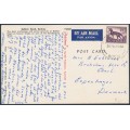 AUSTRALIA - 1962 1/2 purple Thylacine on postcard to Denmark – ACSC # 364A AUSTRALIA - 1962 1/2 purple Thylacine on postcard to Denmark – ACSC # 364A
