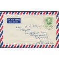 AUSTRALIA - 1965 2/3 Wattle on white paper on cover to UK – ACSC # 369 AUSTRALIA - 1965 2/3 Wattle on white paper on cover to UK – ACSC # 369