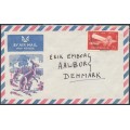 AUSTRALIA - 1964 2/3 red Airmail on airmail cover to Denmark – ACSC # 424 AUSTRALIA - 1964 2/3 red Airmail on airmail cover to Denmark – ACSC # 424