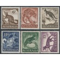 AUSTRALIA - 1959 6d to 1/2 Australian Animals set of 6, MNH – SG # 316-321