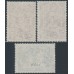 AUSTRALIA - 1948 5/- to £1 Robes set of 3 on thin paper, used – SG # 176a-178a