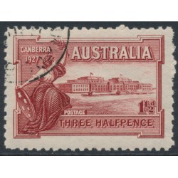 AUSTRALIA - 1927 1½d brownish lake Parliament House Canberra, CTO – SG # 105