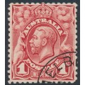 AUSTRALIA - 1913 1d carmine-red engraved KGV, CTO – ACSC # 59Cw